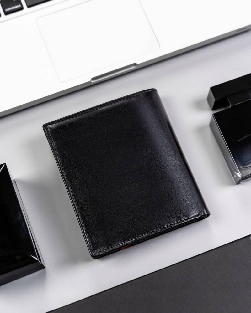 Large Men's Leather Wallet Without Clasp - Rovicky