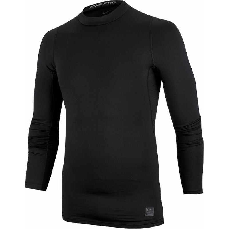 

Nike Pro Dri-Fit Спортивная Серия Мода Удобная Теплая Дышащая Толстая С Длинным Рукавом Фитнес Футболка Мужская одежда Черный 927213-010 XL