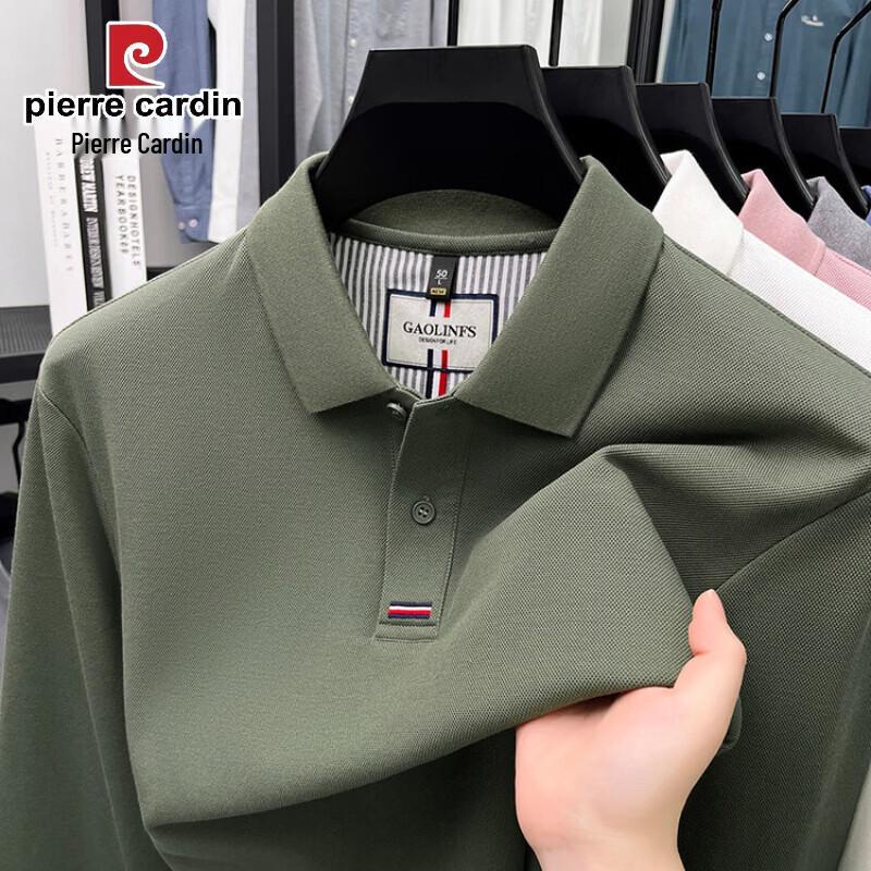 Pierre Cardin Men's Pure Cotton Long Sleeve Polo Shirt