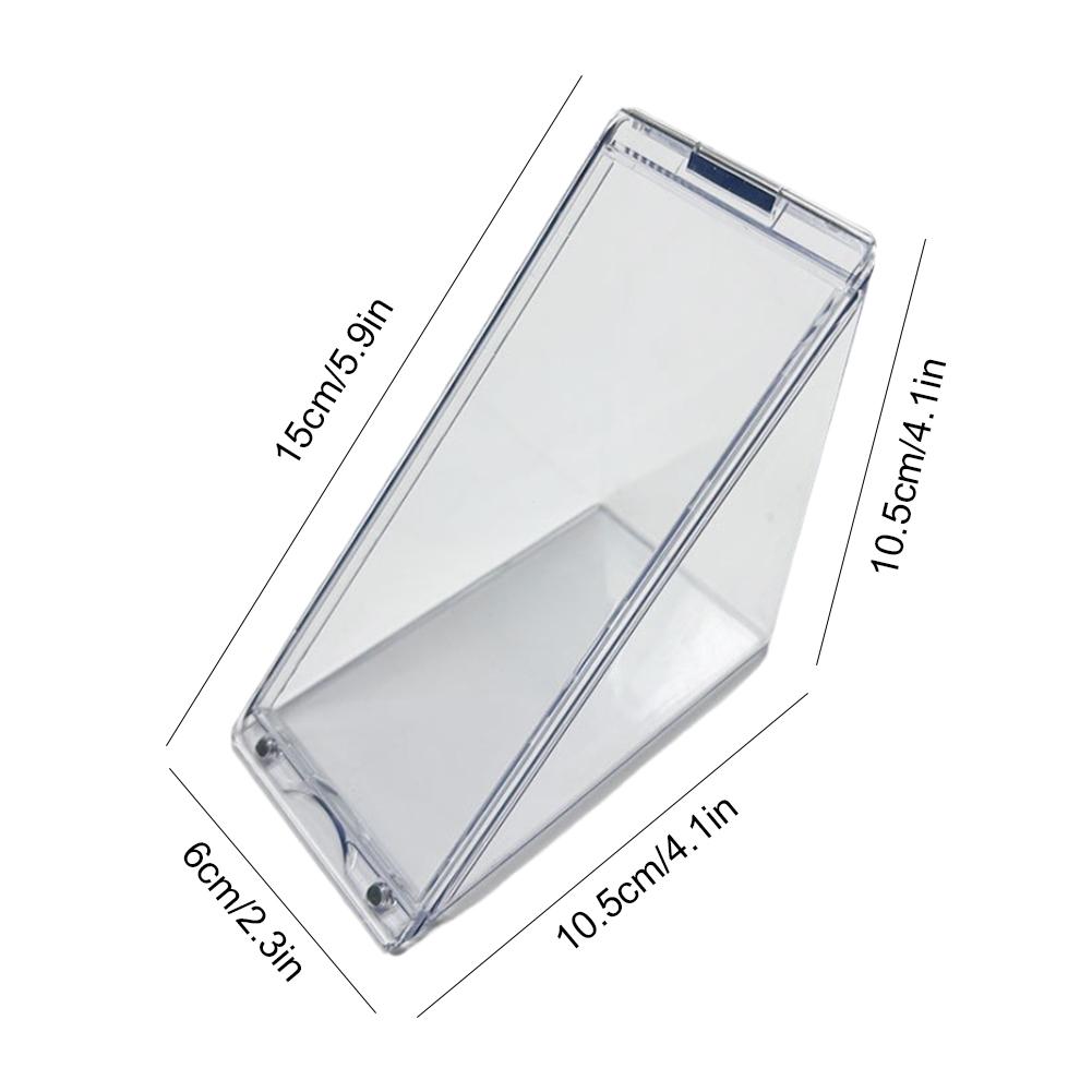 10-1pc Triangle Sandwich Container Reusable Cake Holder Cheese Cake Container Leak-Proof Clear Food Wedge Box for Fruit Cake