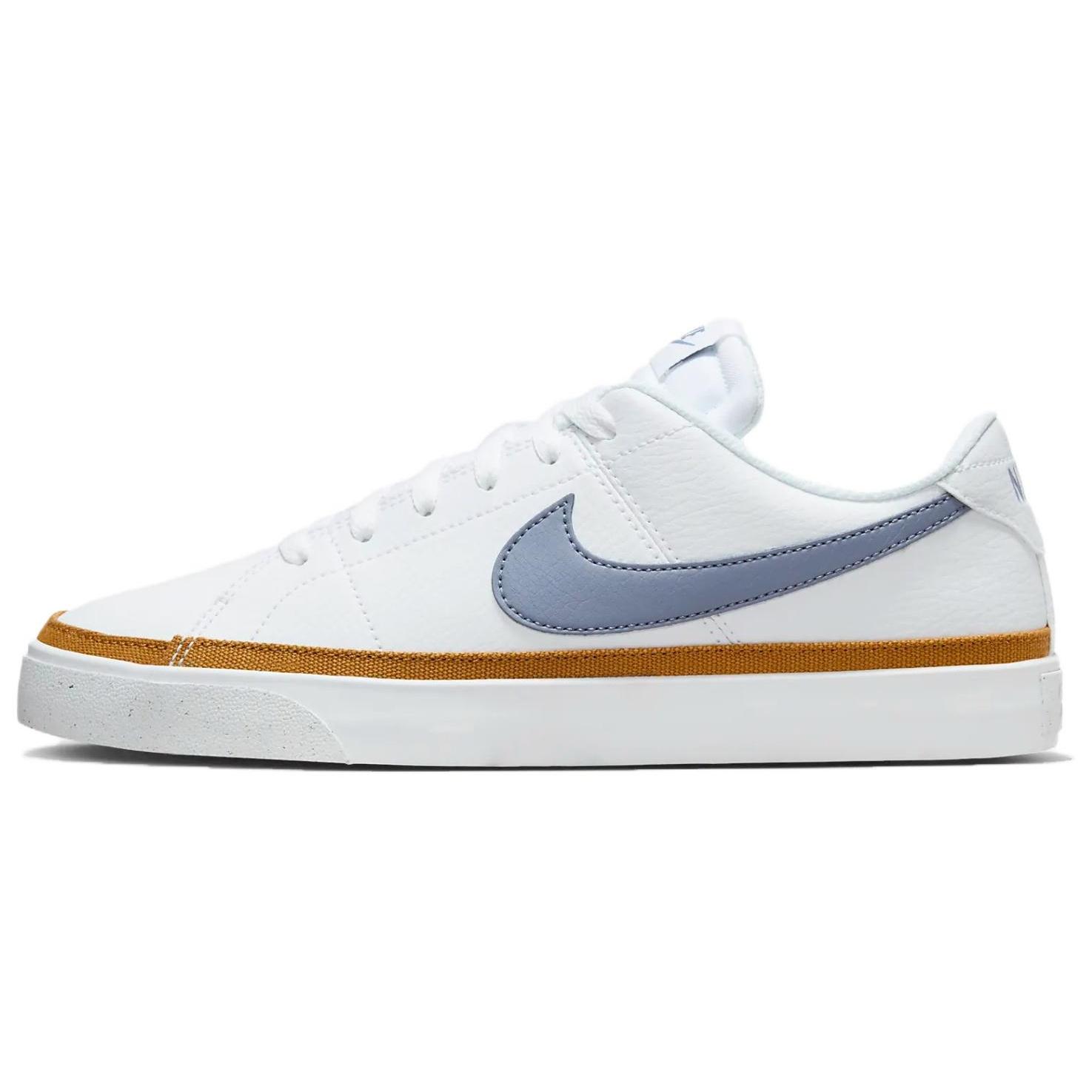 (WMNS) Nike Court Legacy Next Nature  Белый Синий Коричневый  Женские DH3161-108 EU 35.5