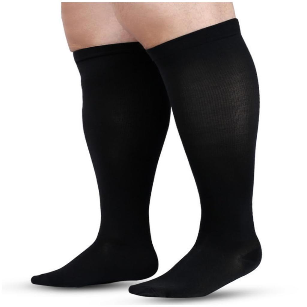 Uccellino Plus Size Compression Socks, Loose Fit, Plus Size, Compression Socks, Support Socks, Stretch (Sizes 3, 3XL)