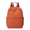 Solid Color Backpack Women's Large Capacity Nylon Bag Student Schoolbag