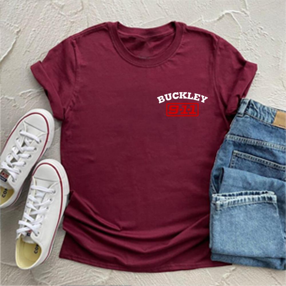 Maglietta Divertente Serie TV Buckley 911 Magliette Serie TV Unisex Donna Manica Corta Top Vestiti Estetici Magliette Grafiche Unisex