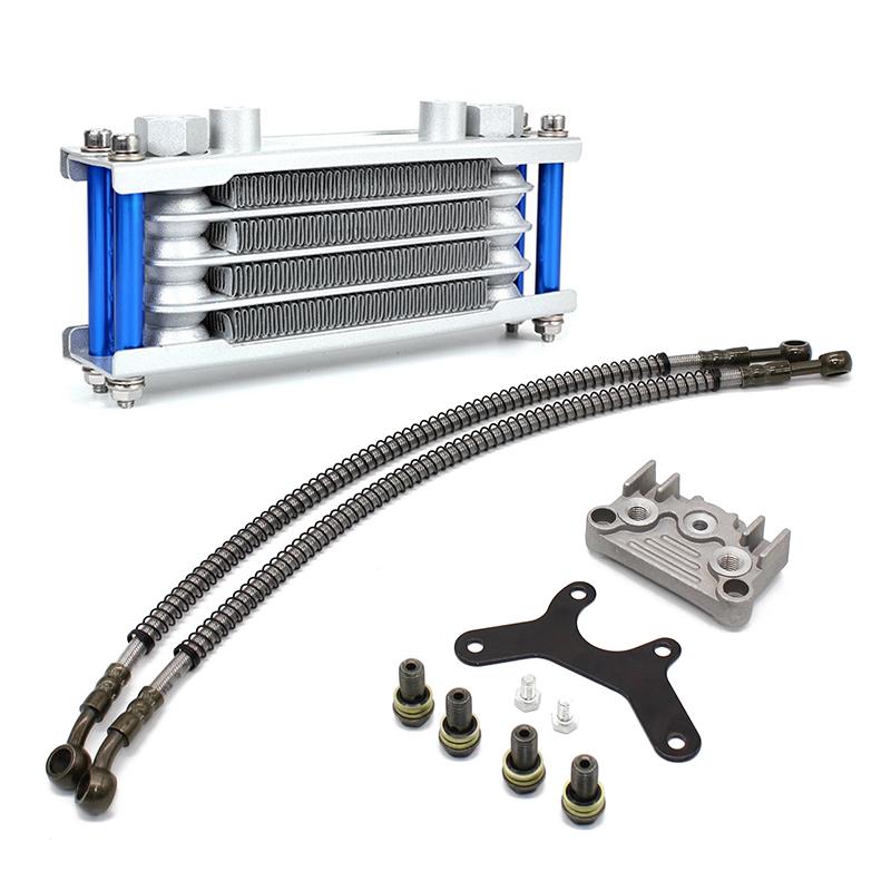Motorcycle Radiator Oil Cooler Set Oil Cooling For 50 70 90 110 125 140cc  Monkey Bike DAX Pocket Bike ATV Motocross Dirt Bike