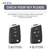 For Vw Volkswagen Golf 7 Mk7 Tiguan Mk2 Seat Ateca Leon Fr 2 Ibiza For Skoda Tpu Car Key Cover Case Protection Shell Keychain