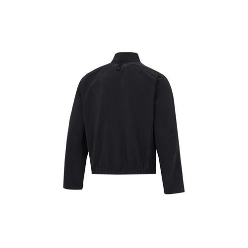 adidas Solid Color Sports Casual Jacket for Men, Black