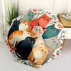 1pc Cat Floral Automatic Open/Close Umbrella with One Touch Button,, Windproof Design   Lightweight Portable Umbrella for Women & Men6113