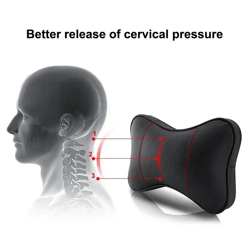 Car Seat Neck Pillow Headrest Rest Protection Shoulder Pad For Volkswagen VW GOLF 4 5 6 Polo Passat B5 B7 Touareg Bora Tiguan