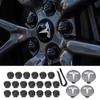 56mm for Model 3 Y S X Badge Car Wheel Center Hub Decorative Caps Wheel Lug Nut Protective Cover 4pcs 25pcs 29pcs Sets