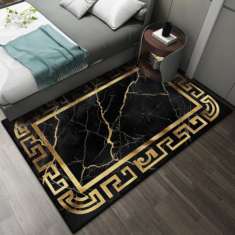 Large Living Room Carpet Modern Non-slip Decoration Bedroom Luxury Rug Easy Clean Room Decoration Home Mats Bedside Mat Washable