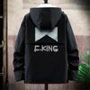 Spring & Fall Boutique Jacket Men Hooded Coat Trendy Casual Top Loose and Comfortable Windbreaker Regular
