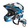 ROCKBROS Bicycle Full Adjustable Sizes with for Mountain Bikes and Kick Available In 3 Ages Kids' Helmet, Face, Lightweight, CPSC/CE Certified, 2-Way