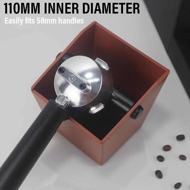 800ml ABS Kaffeesatzbehälter Espresso Knock Box Mülleimer für Kaffeereste mit abnehmbarer Knock Bar Barista Maschinenzubehör