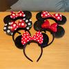 Mouse Ears Headband Girls Polka Dot Bow Sparkling Cartoon Hairdband Holiday Party Travel Hair Accessories Festival Party
