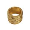 Waffle Hollow Design Ring Lightweight Comfort Fit  Geometric Wedding Band Fashion Jewelry for Everyday Wear