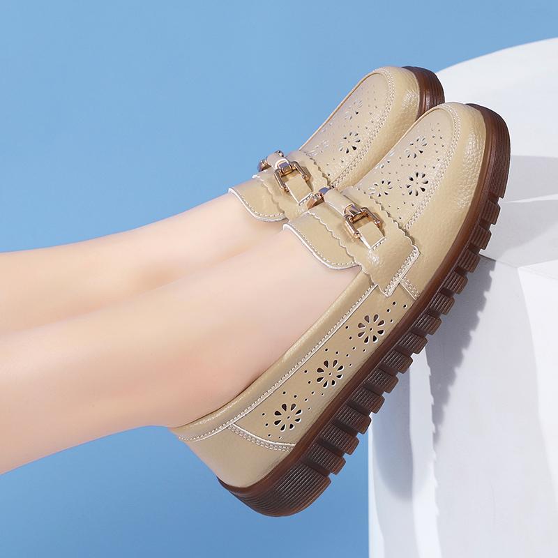 Fashion Womens Spring Shoes Womens 2025 New British Leisure Women's Casual Shoes Bean Shoes Girls Fashion Flat Shoes