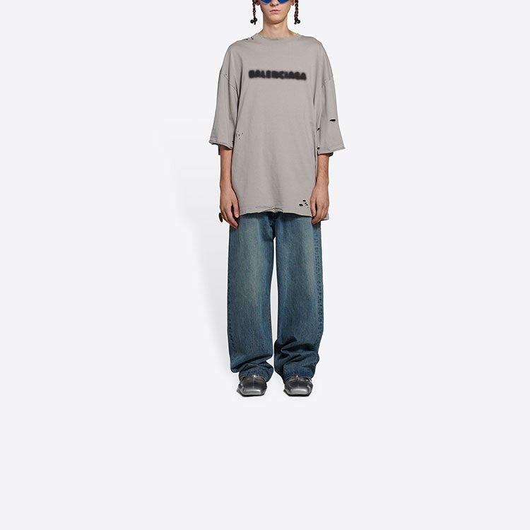 Balenciaga Wide Fit Blurry T Shirt 661715TKVD58174