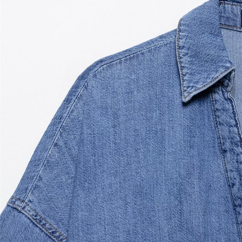 Independent Designer Women's Denim Shirt - Niche, Versatile & Elegant for Commuting