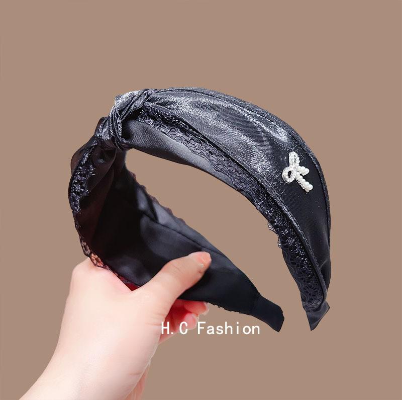 Luxe Herfst/Winter Haarband voor Dames - Elegante Brede Hoed Top Clip voor Haar & Gezichtswas.