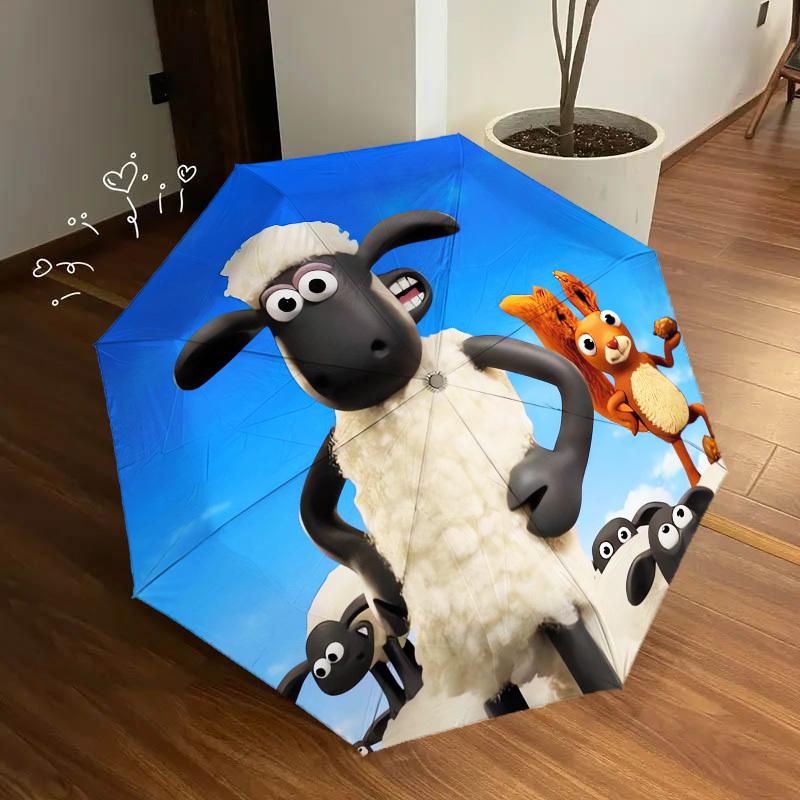 1pc SheepSquirrel Themed High-quality Umbrella,Automatic Opening and Closing Umbrella,Multi-functional Umbrella G0811380