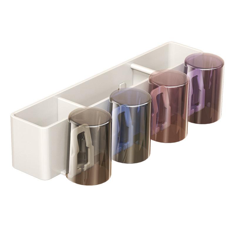 Removable And Washable Bathroom, No Punching Wall Hanging, Electric Tooth Cup, Mouthwash Cup, Hair Dryer, Gun Ash, Toothbrush Shelf, Rack.