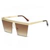 Luxury Oversized One-Piece Rice Nail Gradient Women Sunglasses Fashion Contrasting Color Design Retro Men Glasses Uv400