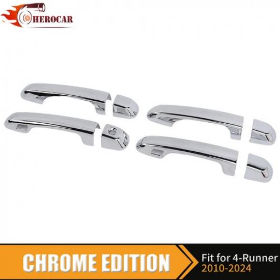 

8PCS Chrome Exterior Side Door Handle Covers For 4Runner 2014-2024 Accessories