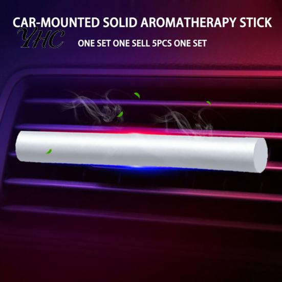 Perfume Sticks 5Pcs Aromatherapy Strong Fragrance Solid Aroma Supplement Air Fresheners Scents Car Refills Replacement Automobile Supplies Essential