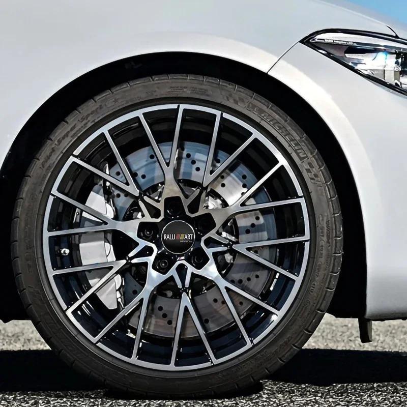 cyxmtz1 4Pcs 56mm Car Wheel Center Cover Stickers Hub Cap Auto Badge Accessories For Mitsubishi Asx Outlander Xl Lancer L200 EVO Xpander