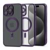 Case for Iphone 12 Magsafe Magshine Reinforced Case Purple Case + Glass