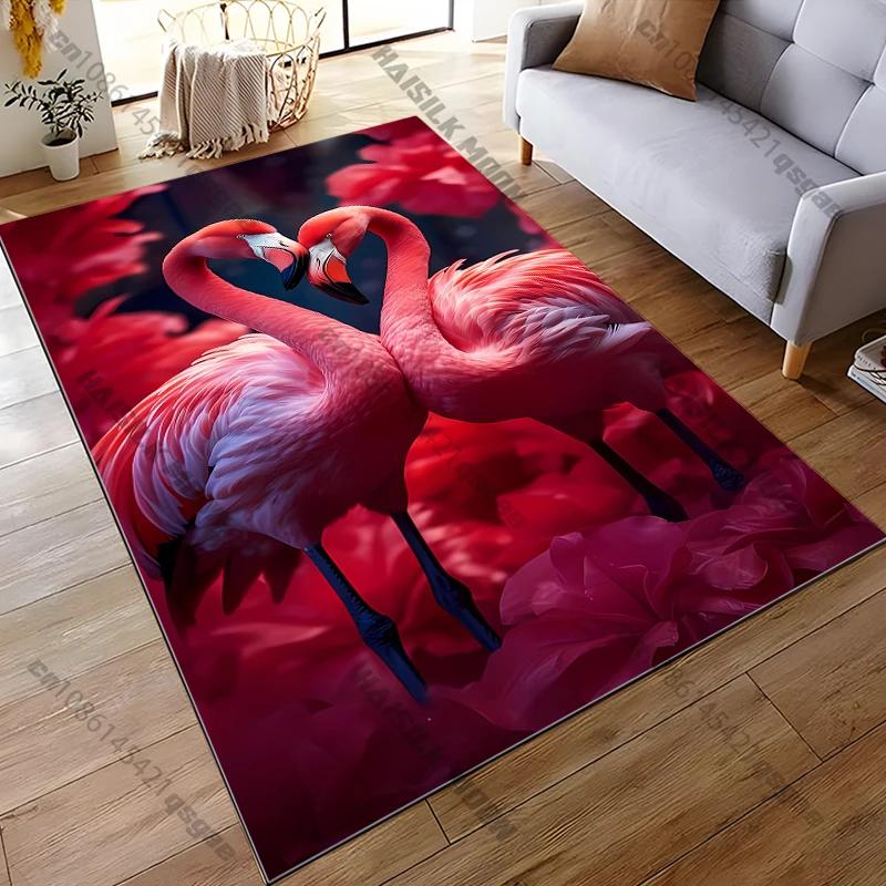 

Multiple Sizes Flamingo and Love Pattern Carpets Bedroom Play Mats Rug Bedroom Decor Carpet Livingroom Rug Crawl Mat 40cm x 60cm