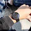 Sanda Men's Trendy Steel Band Hollow Dial Watch