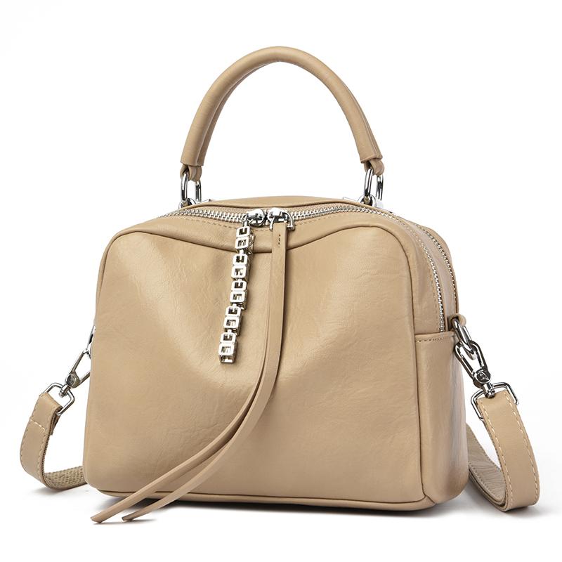 Soft Leather Shoulder Bag for Women Crossbody Bag Luxurious Messenger Bags Large Capacity Feminine Fashion High Quality