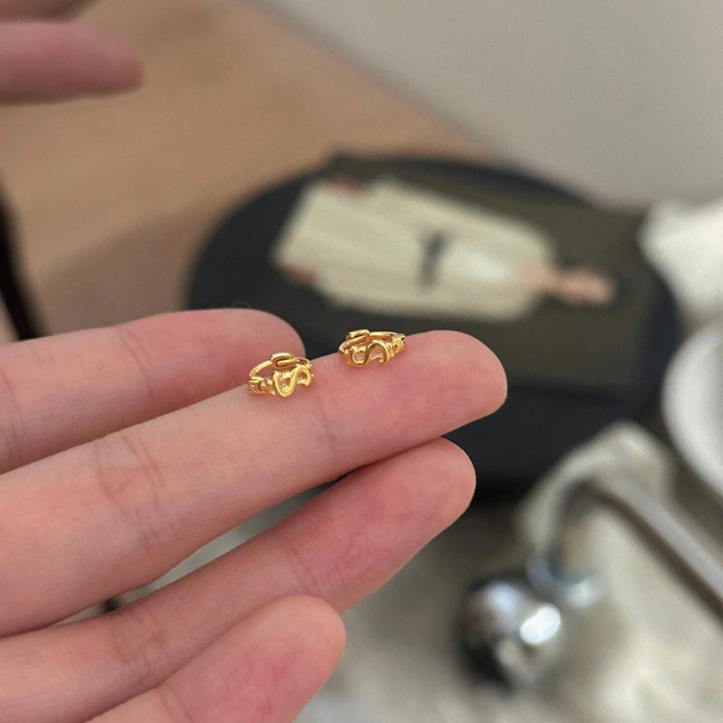 Qian Duoduo Mini Money Earrings: Chic Niche Design, Trendy Ear Cuffs, Light Luxurious Feel