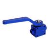 Brake Line Lock Shut Off Valve Blue Color Aluminium Alloy 1 8in NPT Standard Interface Fuel Flow Control Cut Off Valve