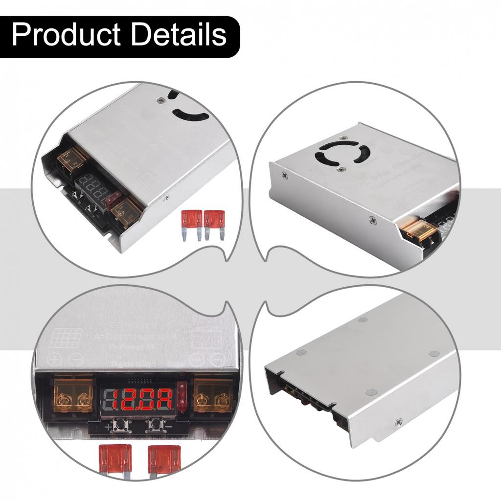 12V 50V Input MPPT Solar Boost Controller 450W LED Display High Efficiency