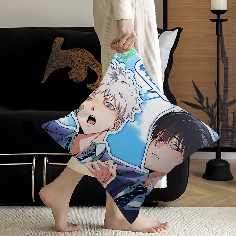 The Summer Hikaru Died Anime Pillow Covers Cartoon Sofa Decorative Home Double-Sided Printing Short Plush Cute Cushion Cover