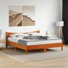 VidaXL Bed Frames and Headboards, Double Bed with Slat Base, Adult Bedroom Bed, Modern, Wax Brown 180x200 Cm 3216362