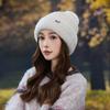 Autumn and Winter Wool Knitted Hat Fleece Thickened Thermal Hat Outdoor Windproof Ear Protection Hat