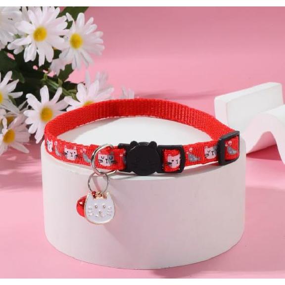 1PCS Pet collar anti suffocation adjustable safety buckle cat and dog decoration pendant neck ring 2