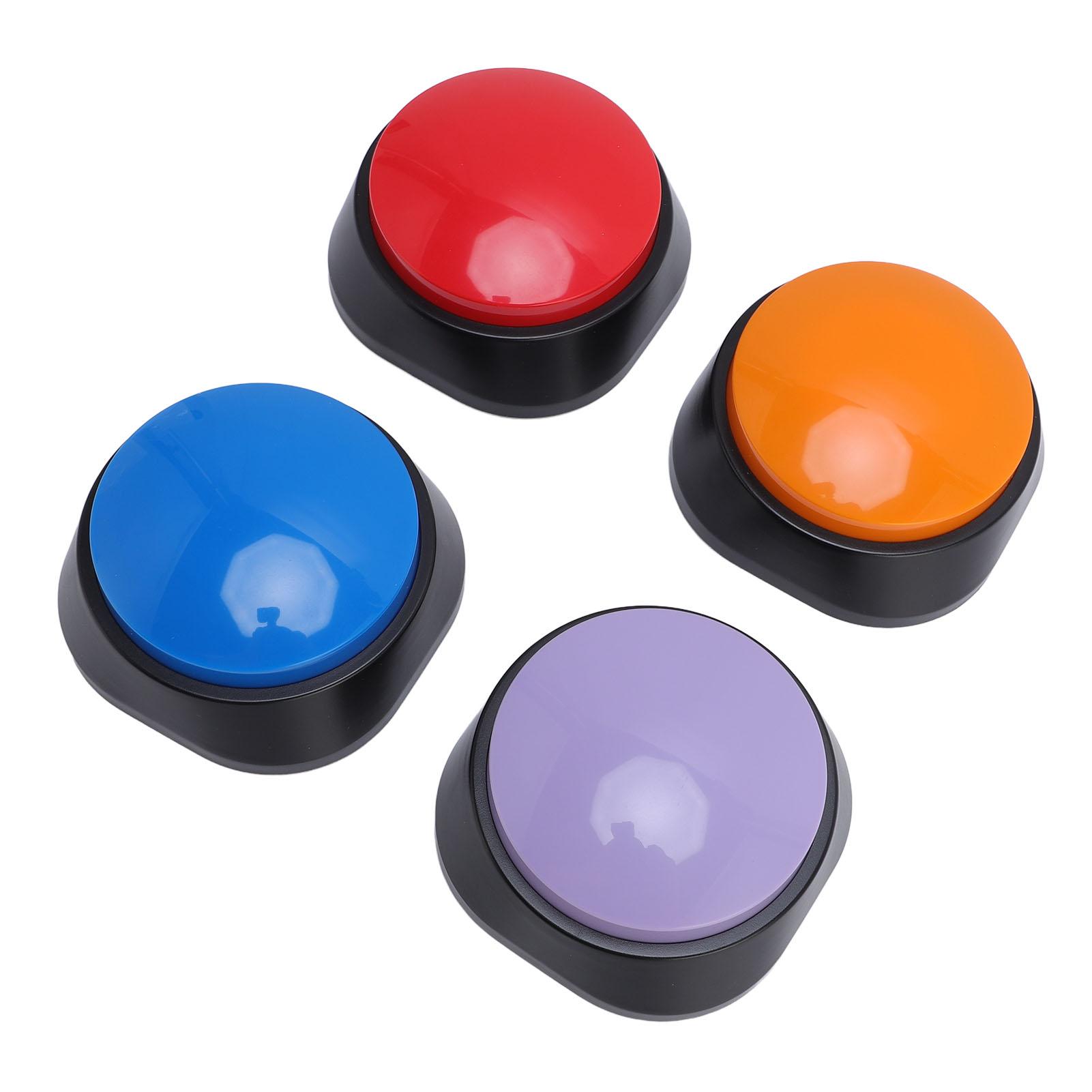 

4 шт кнопки записи голоса домашнее животное говорящий обучающий зуммер для кошки собаки общающийся дом синий