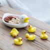 Cartoon Duck Shaped Chopsticks Holder Ceramic Spoons Fork Rack Cute Chopsticks Rest  Kids Adults