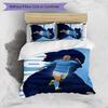 Set Biancheria da Letto 3 Pezzi con Stampa Modello Erling Haaland Morbido Delicato sulla Pelle Lavabile Copripiumino e Federe Set Stagione Unica Camera da Letto