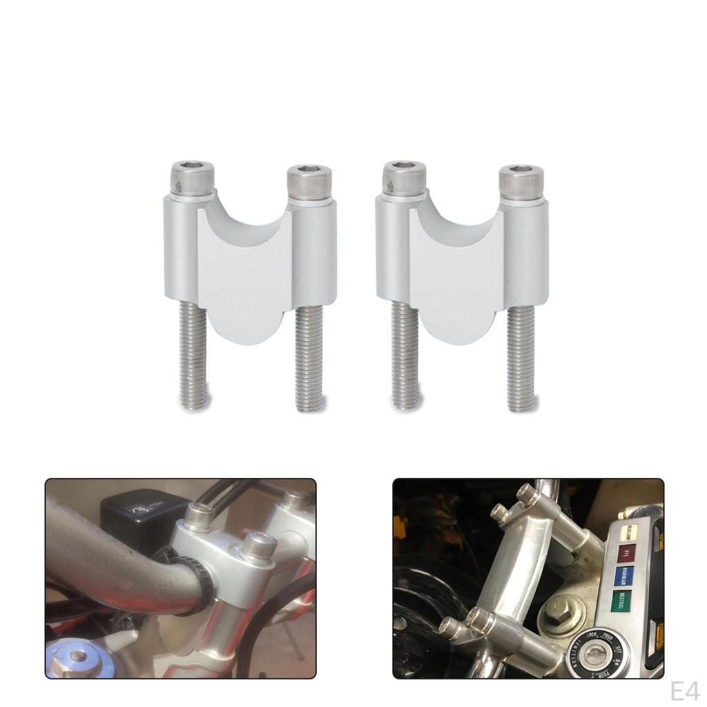 1 Paar Aluminium Motorrad Lenkererhöhung Lenkererhöhung Halter Klemme für Motorrad