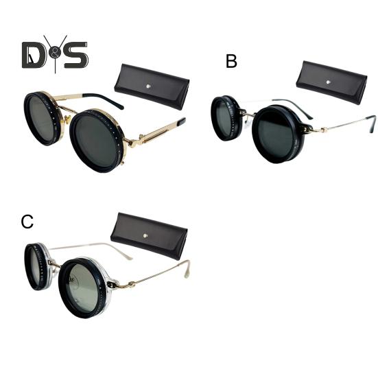 Malé okrúhle polarizované slnečné okuliare pre mužov ženy 1-9 stupňov nastaviteľný odtieň slnečné okuliare s ND filtrom šošovky na pláž, do tieňa, na rybolov, na šoférovanie
