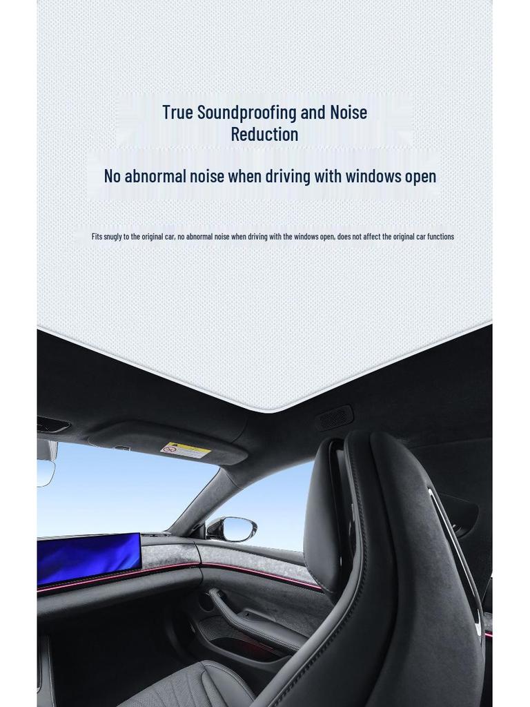Ji Yue 24 Model 07 Sunroof Shade: Sun Protection, Heat Insulation, Privacy.