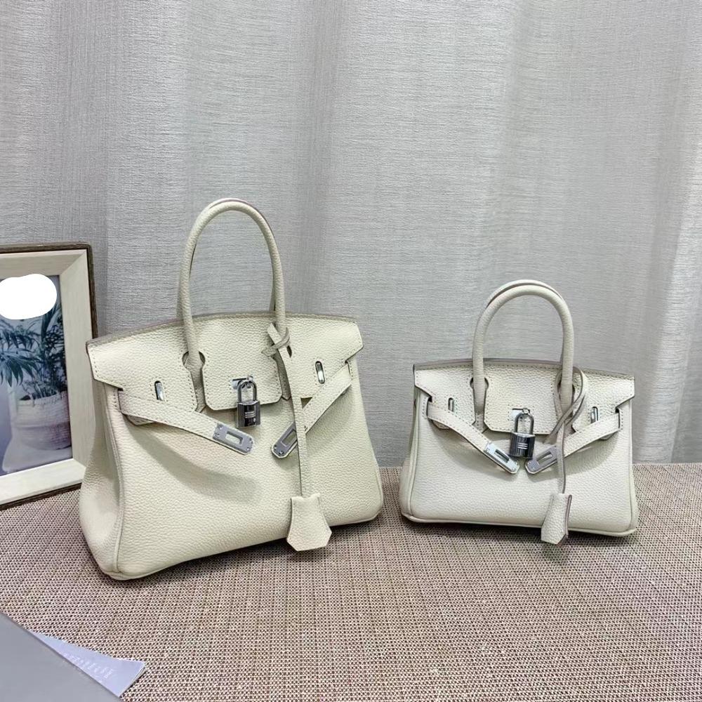 Small Handbag Women's Handbag Platinum Bag Cowhide Bag Pairing Bonus Togo Top Layer Leather Women's Bag Genuine Leather Shoulder Bag