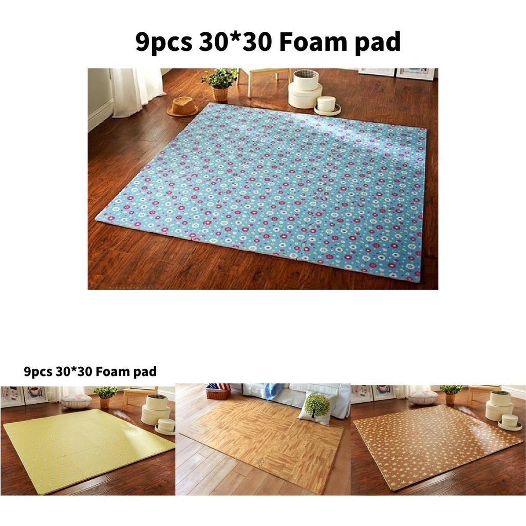 Minde Garden Floral Foam Puzzle Play Mat For Kids Bedroom And Lounge Safety Play Area