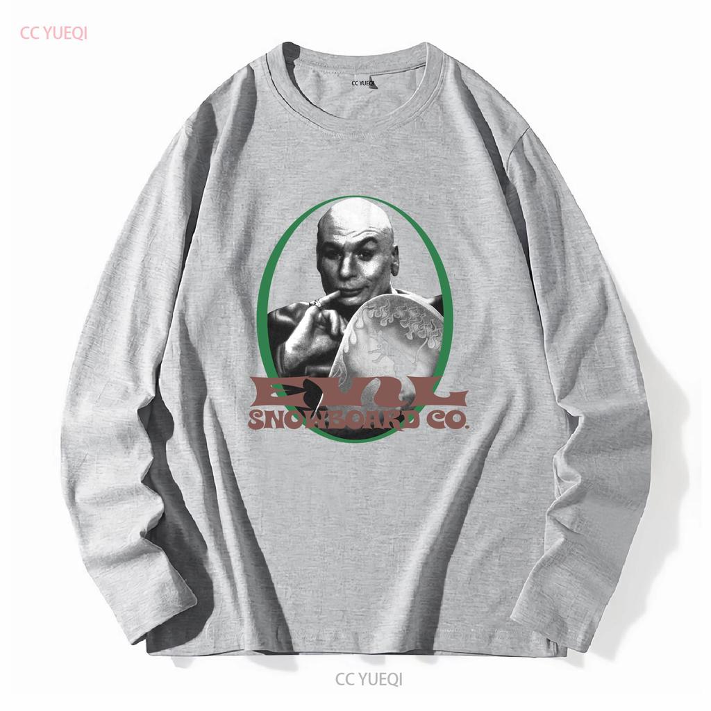 Vintage 98er Austin Powers Film T-Shirt Schwarz Dr. Böse Snowboard vintage Gewaschen Leicht Bequemes Oberteil Für Den Alltag